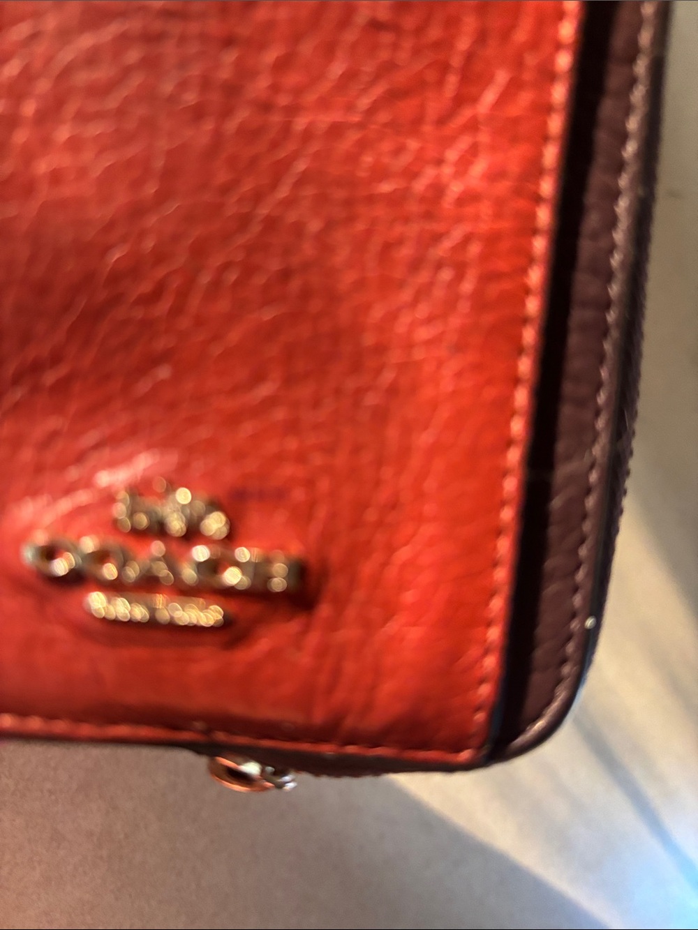 Authentic Coach Zip Card Case. - Picture 8 of 9